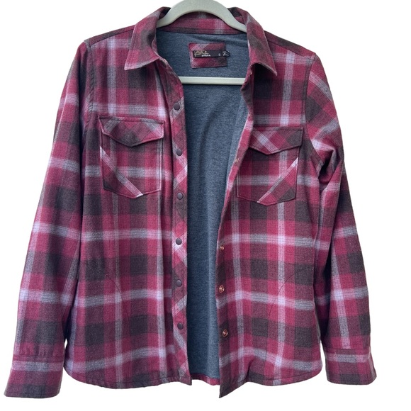 Prana Plaid flannel shirt, size Small - Picture 4 of 10